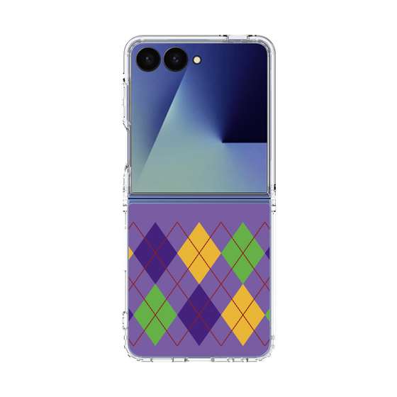 クリアケース［ Nordic Argyle - Purple ］