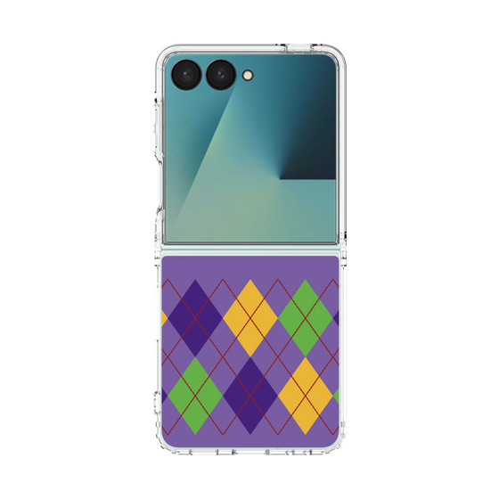 クリアケース［ Nordic Argyle - Purple ］
