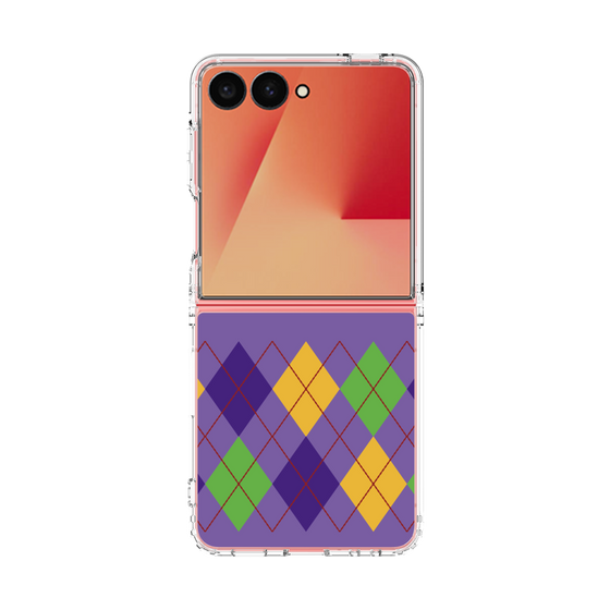 クリアケース［ Nordic Argyle - Purple ］