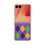 クリアケース［ Nordic Argyle - Purple ］