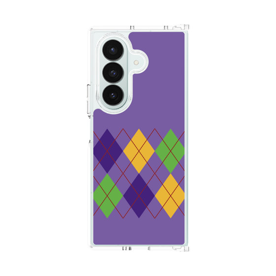 クリアケース［ Nordic Argyle - Purple ］