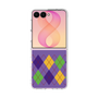 クリアケース［ Nordic Argyle - Purple ］