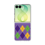 クリアケース［ Nordic Argyle - Purple ］