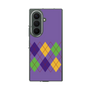 クリアケース［ Nordic Argyle - Purple ］