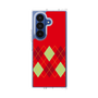 クリアケース［ Nordic Argyle - Red ］