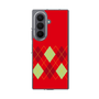 クリアケース［ Nordic Argyle - Red ］