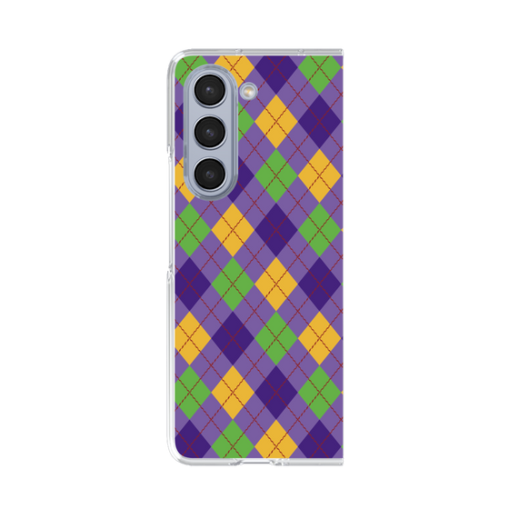 クリアケース［ Argyle - Purple ］