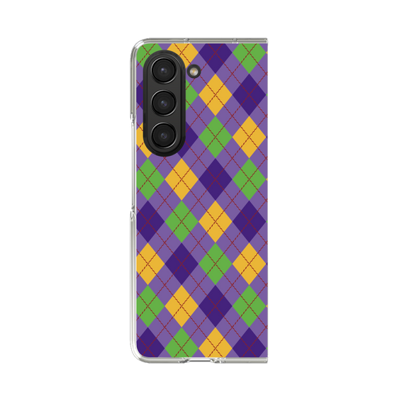 クリアケース［ Argyle - Purple ］