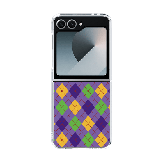 クリアケース［ Argyle - Purple ］