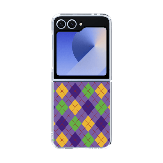 クリアケース［ Argyle - Purple ］