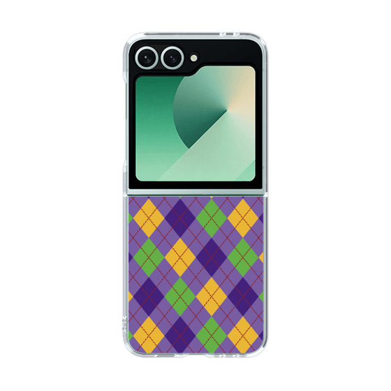 クリアケース［ Argyle - Purple ］