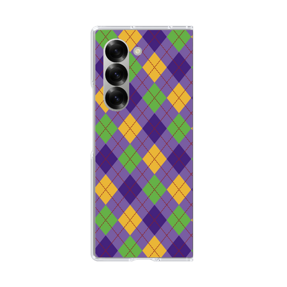 クリアケース［ Argyle - Purple ］