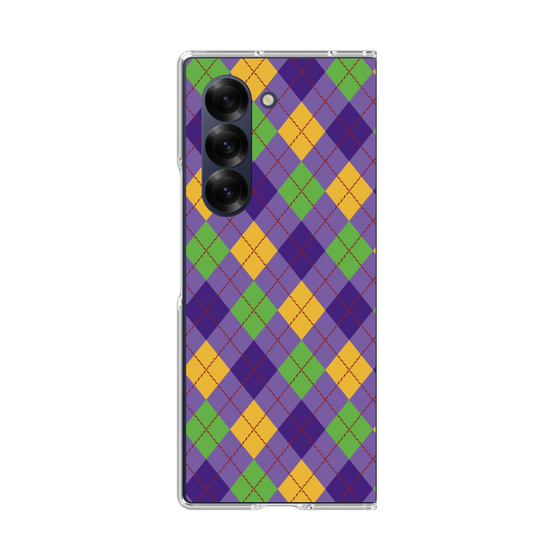 クリアケース［ Argyle - Purple ］