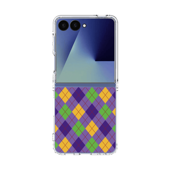 クリアケース［ Argyle - Purple ］