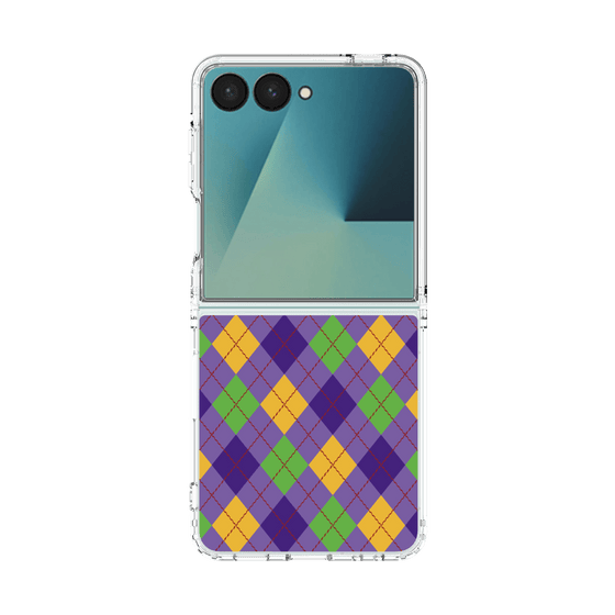 クリアケース［ Argyle - Purple ］