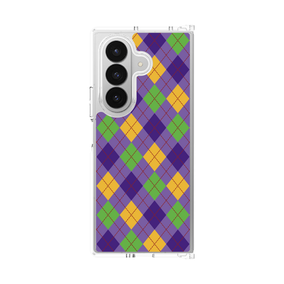 クリアケース［ Argyle - Purple ］