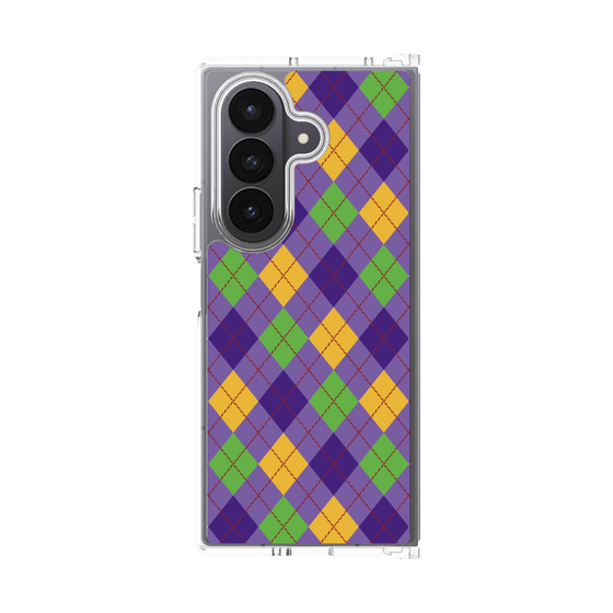 クリアケース［ Argyle - Purple ］