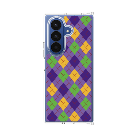 クリアケース［ Argyle - Purple ］