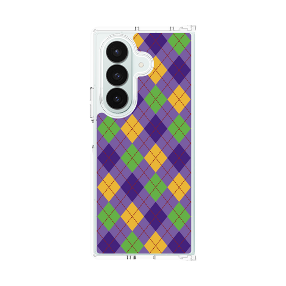 クリアケース［ Argyle - Purple ］