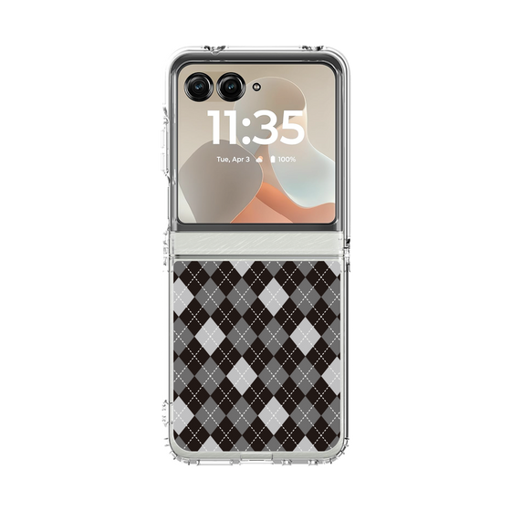 クリアケース［ Argyle - Black ］