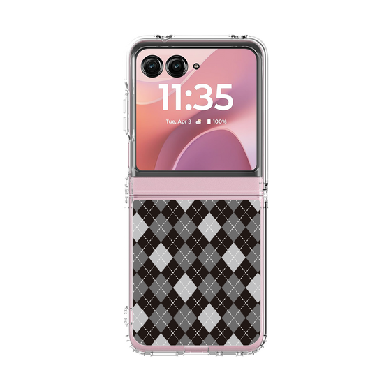 クリアケース［ Argyle - Black ］