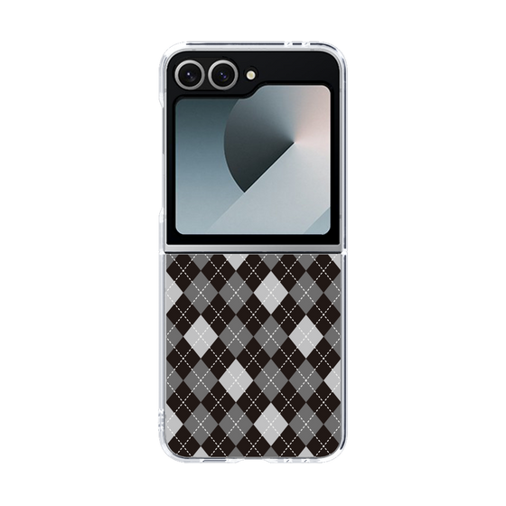 クリアケース［ Argyle - Black ］