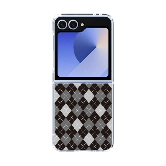 クリアケース［ Argyle - Black ］