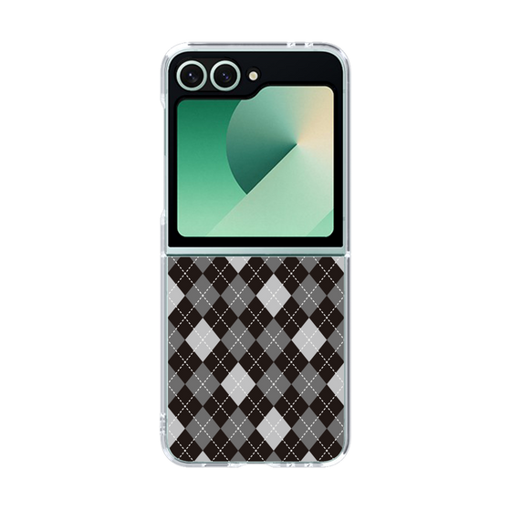 クリアケース［ Argyle - Black ］