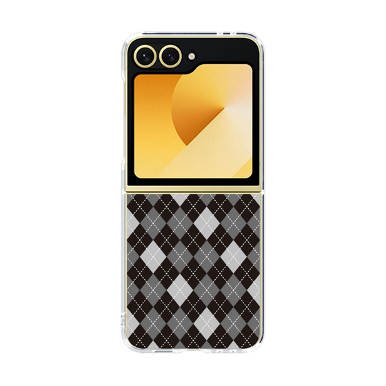 クリアケース［ Argyle - Black ］