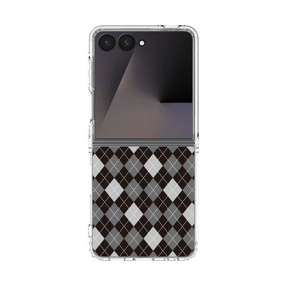 クリアケース［ Argyle - Black ］