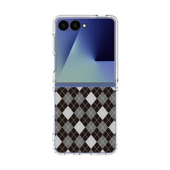 クリアケース［ Argyle - Black ］