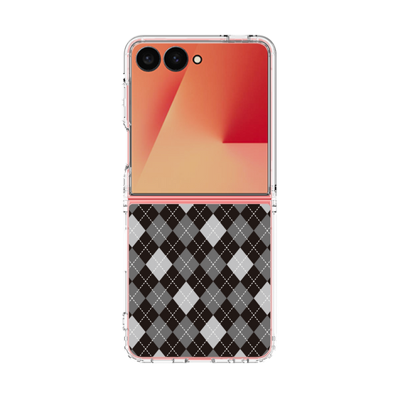 クリアケース［ Argyle - Black ］