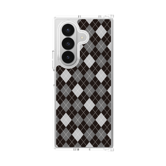 クリアケース［ Argyle - Black ］