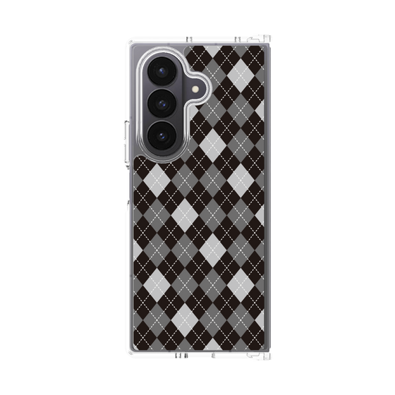 クリアケース［ Argyle - Black ］