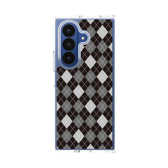 クリアケース［ Argyle - Black ］