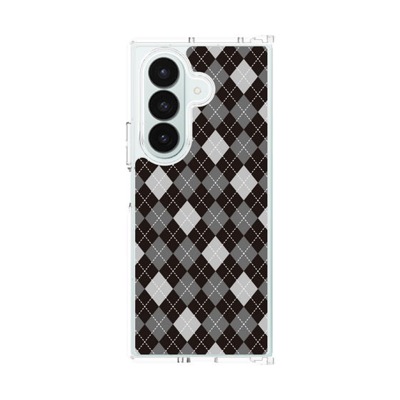 クリアケース［ Argyle - Black ］