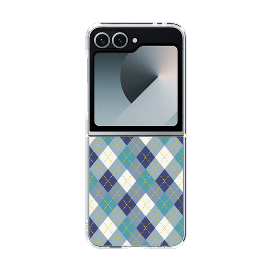 クリアケース［ Argyle - Blue ］