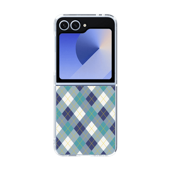 クリアケース［ Argyle - Blue ］