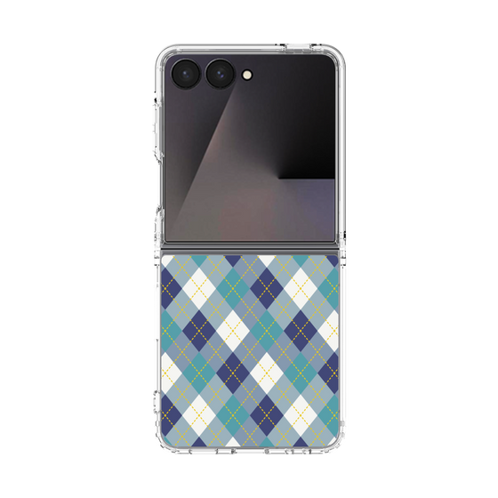 クリアケース［ Argyle - Blue ］