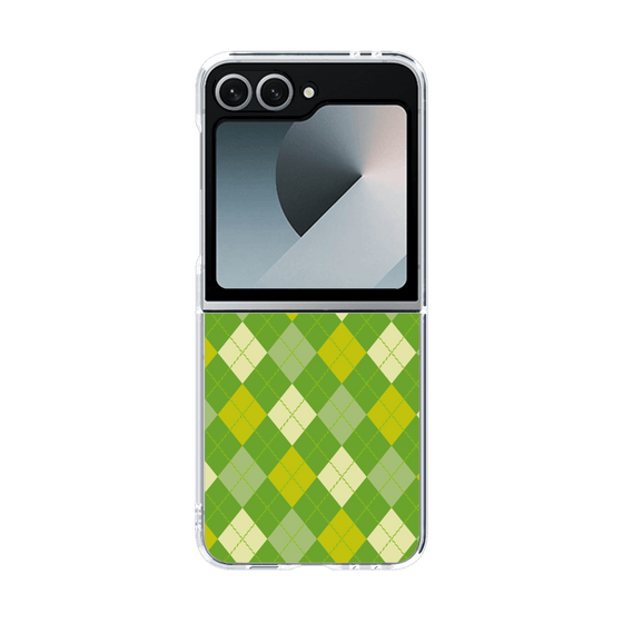 クリアケース［ Argyle - Green ］