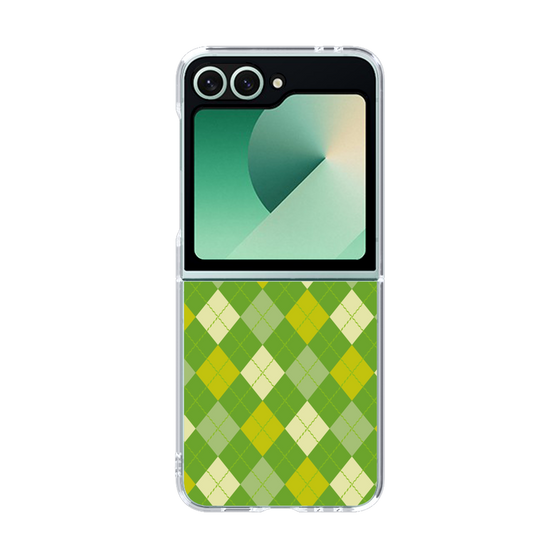 クリアケース［ Argyle - Green ］