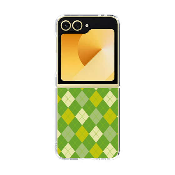 クリアケース［ Argyle - Green ］