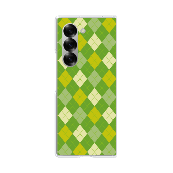 クリアケース［ Argyle - Green ］