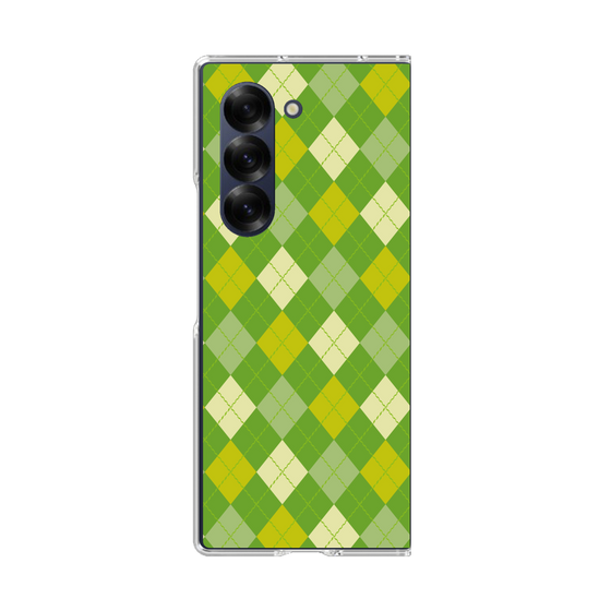 クリアケース［ Argyle - Green ］