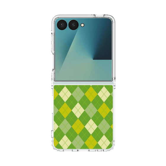 クリアケース［ Argyle - Green ］