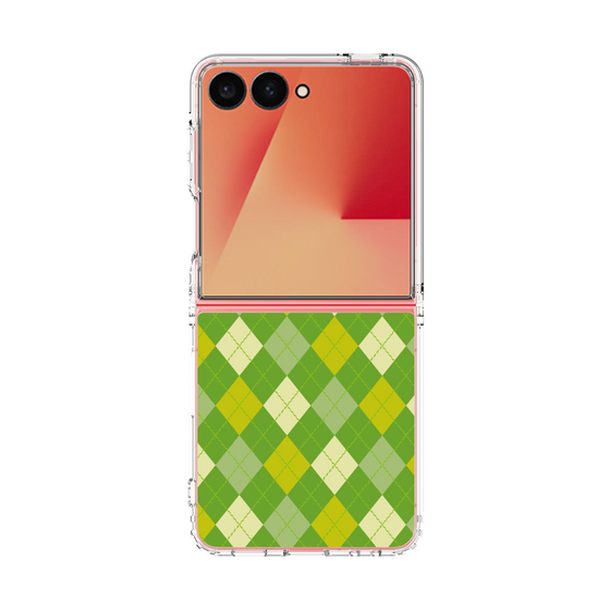 クリアケース［ Argyle - Green ］