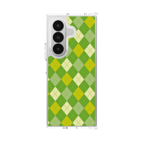 クリアケース［ Argyle - Green ］