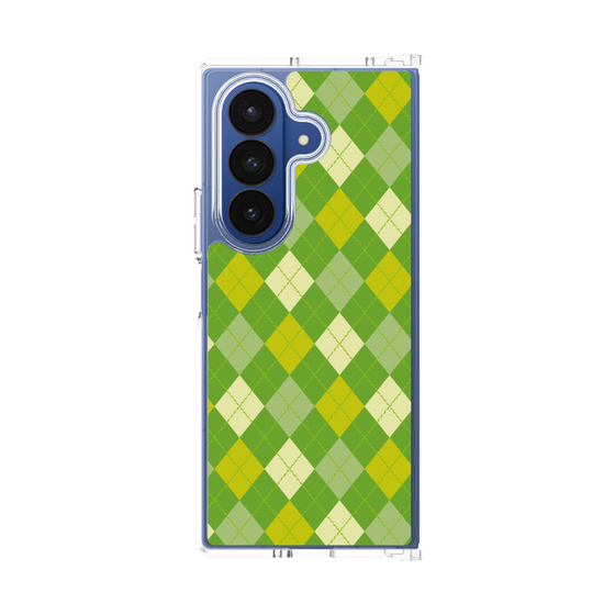 クリアケース［ Argyle - Green ］