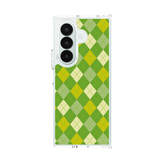 クリアケース［ Argyle - Green ］