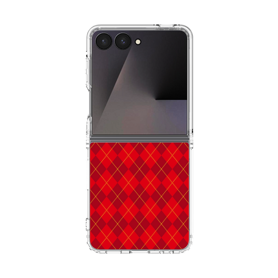 クリアケース［ Argyle - Red ］
